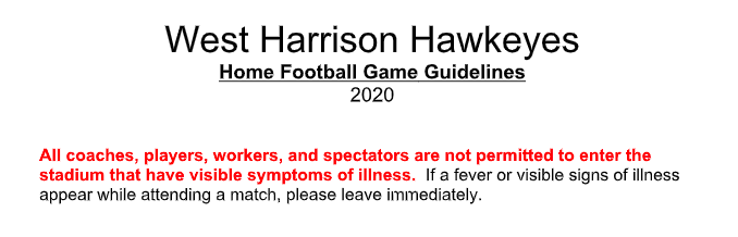 Football Guidelines 9-26-20
